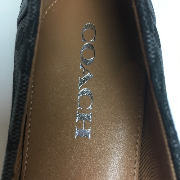 Coach Black Gray Signature Flats 8.5 - Picture 7 of 7
